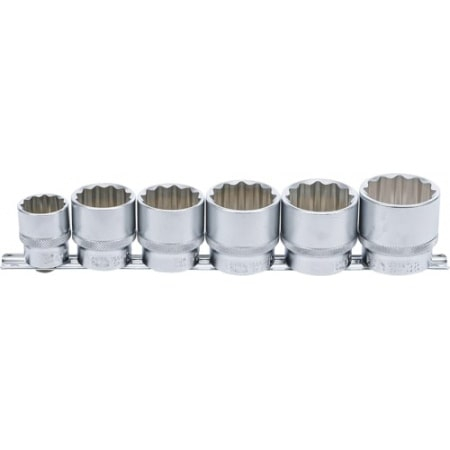 Set chei tubulare hexagonale 24 - 28 mm, actionare 1/2", 12 piese BGS 70102 [2]