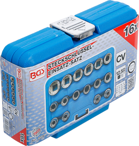 Set chei tubulare 8 - 24 mm, 12 puncte, actionare 1/2”, 16 piese BGS 2226 [7]