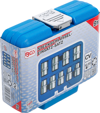 Set chei tubulare profil E, E10 - E24, antrenare 1/2", 9 piese BGS 6425 [7]