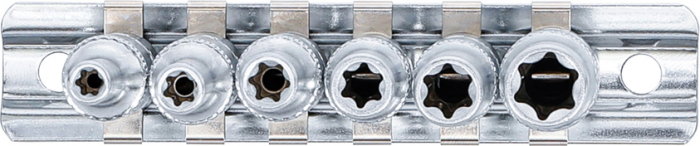Set chei tubulare profil E, E4 - E10, antrenare 1/4", 6 piese BGS 6403 [3]