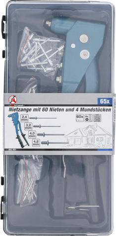 Set cleste pop-nituri, 60 nituri incluse BGS 401 [4]
