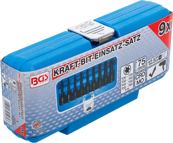 Set biti de impact Torx T20-T70, lungime 75 mm, antrenare 1/2" BGS 5480 [6]
