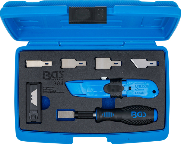 Set cutter si razuitor cu lame de rezerva, 27 piese BGS 364 [5]