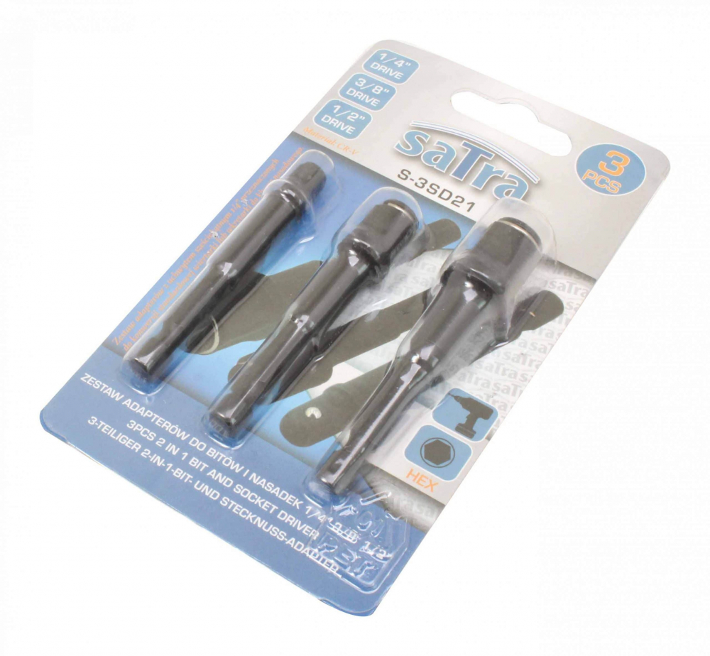 S-3SD21 Set de adaptoare pentru bituri si chei tubulare 1/4″ 3/8″ 1/2″ [2]