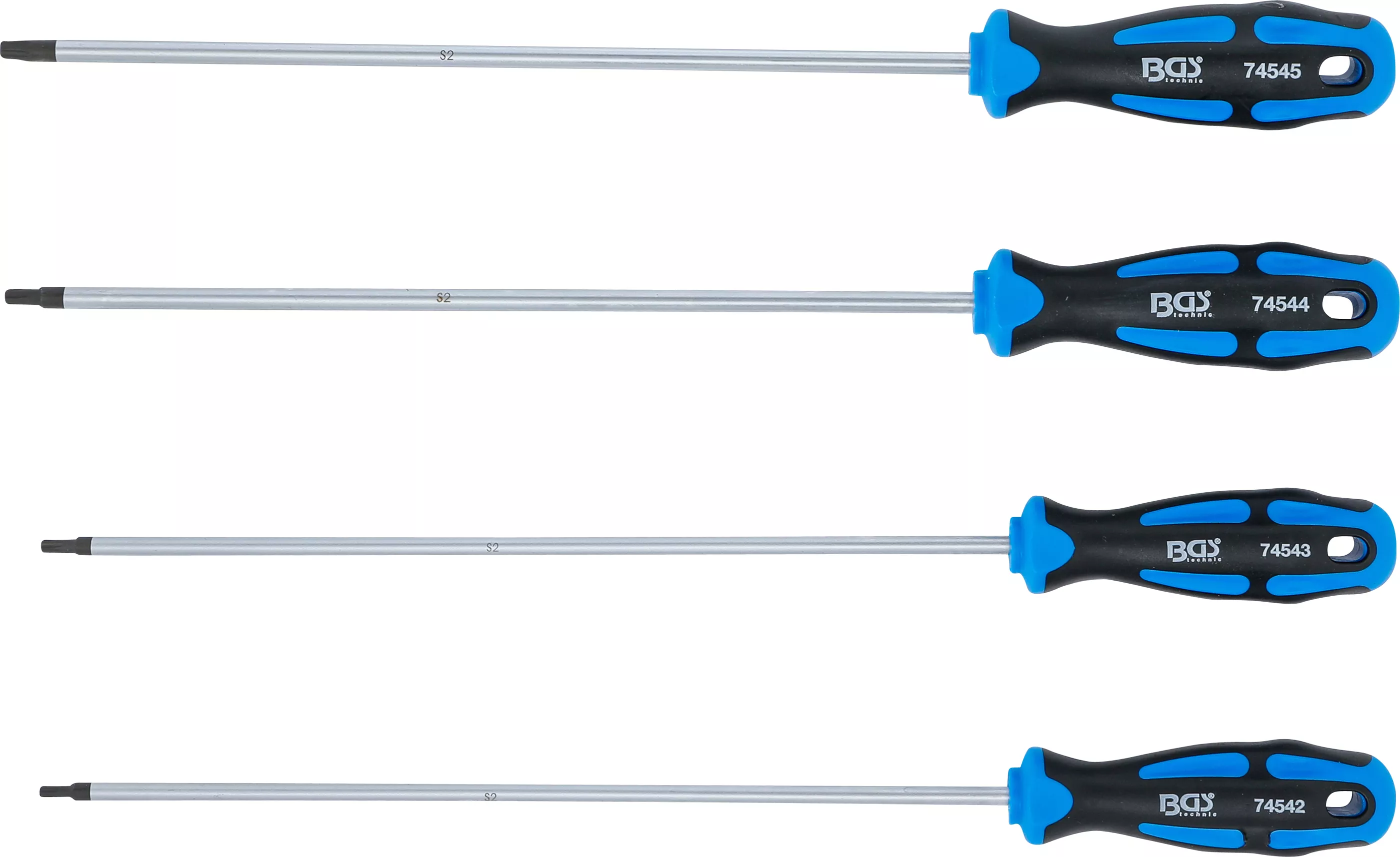 Set de surubelnite Torx extra lungi T15 - T30, 4 piese, BGS 74541 [2]