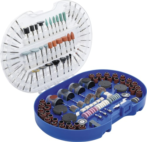 Set discuri de şlefuit / discuri de polizat şi burghie pentru scule rotative cu turaţie mare, 315 piese, BGS 8060-1 [2]