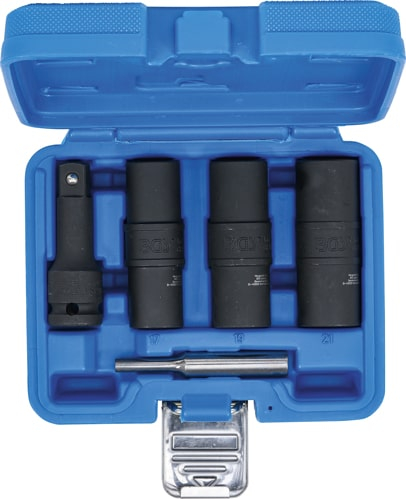 Set extractoare prezoane de roti 17 - 19 - 21 mm, antrenare 12,5 mm (1/2"), 3 piese, BGS 7467 [5]