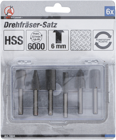 Set freze pentru alezat, 6 piese BGS 1604 [4]