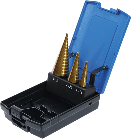 Set burghiu in trepte 4-30 mm, 3 piese BGS 1624 [3]