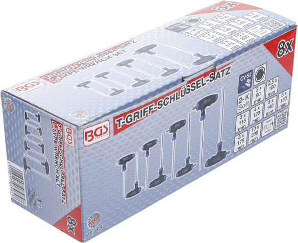 Set imbus cu maner T, 2-10 mm, 8 piese BGS 8484 [4]