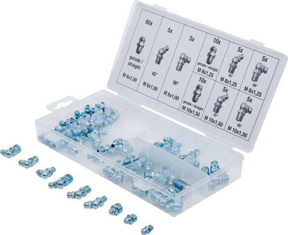 Set nipluri pentru gresare, 110 piese BGS 8065 [1]