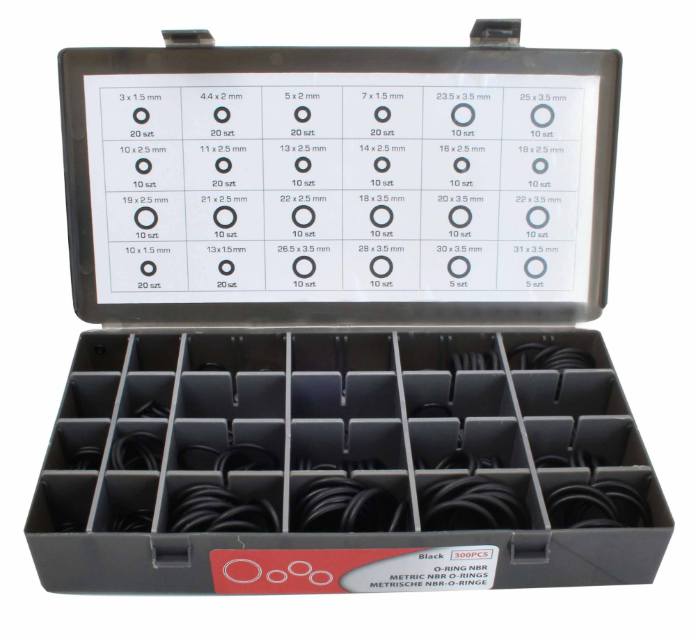 S-90111 Set o-ringuri rezistente la ulei 900 buc + organizator [6]