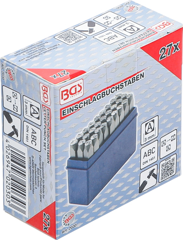 Set pansoane litere, 3 mm BGS 2030 [5]