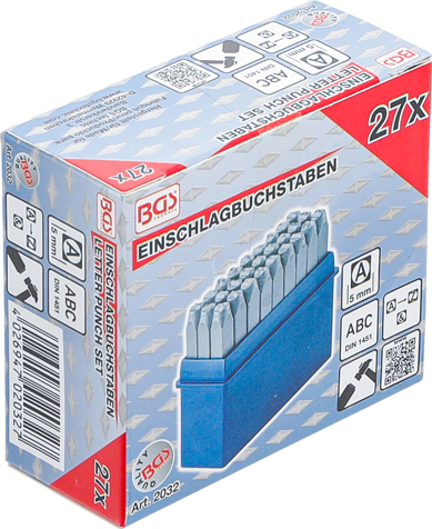 Set pansoane litere, 5 mm BGS 2032 [5]