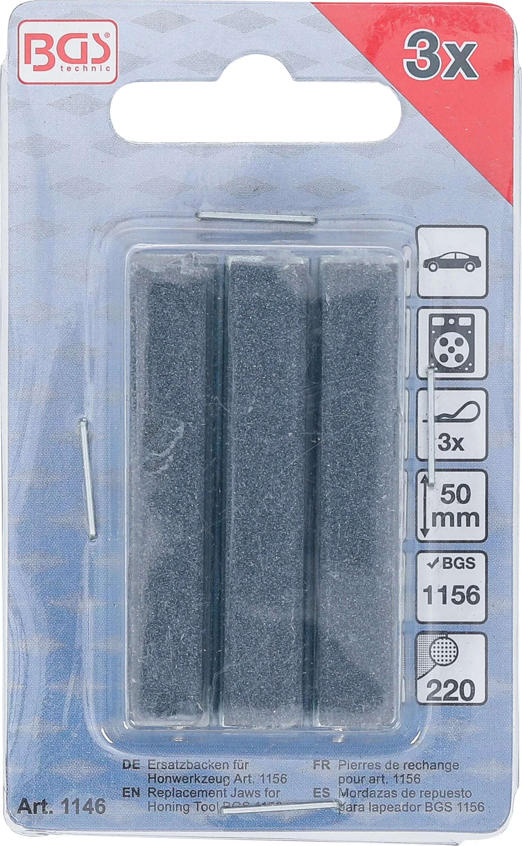 Set pietre abrazive pentru dispozitiv de honuit, capete 100 mm, K 180 BGS 1147 [4]