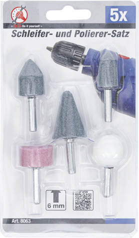 Set pietre pentru polizat, 5 piese BGS 8063 [4]