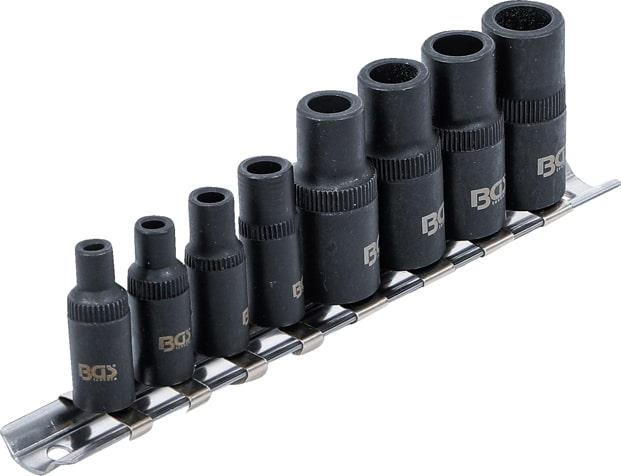 Set port-tarozi, extractoare pentru suruburi rupte, antrenare cu patrat interior magnetic 6,3 mm (1/4") / 10 mm (3/8"), 8 piese, BGS 9771 [2]