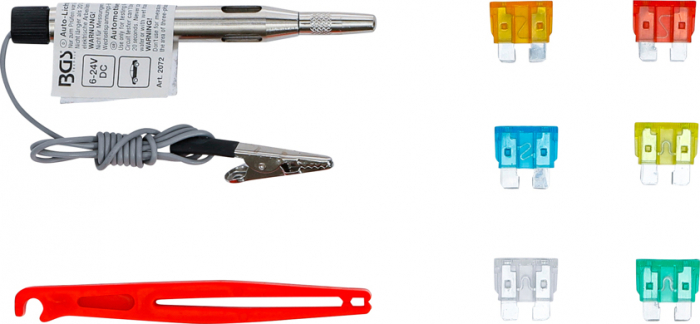 Set sigurante cu tester, 92 piese BGS 8124 [2]