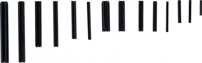 Set stifturi elastice si splinturi tubulare, 450 piese BGS 8054 [2]