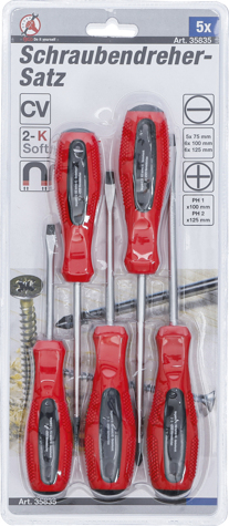 Set surubelnite cu profil drept si cap cruce, 5 piese BGS 35835 [3]