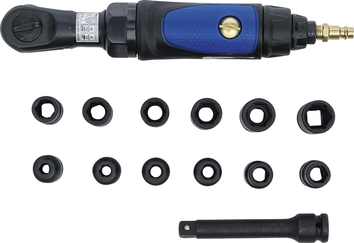 Set surubelnite cu clichet pneumatic, actionare 1/2", 102 Nm, 14 piese BGS 70192 [7]