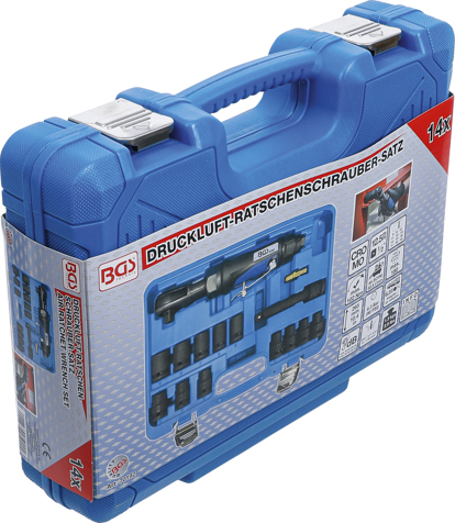 Set surubelnite cu clichet pneumatic, actionare 1/2", 102 Nm, 14 piese BGS 70192 [8]