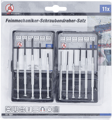 Set surubelnite precizie, 11 piese BGS 7969 [4]