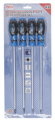 Set surubelnite torx lungi T15 - T30, 4 piese BGS 4943 [3]