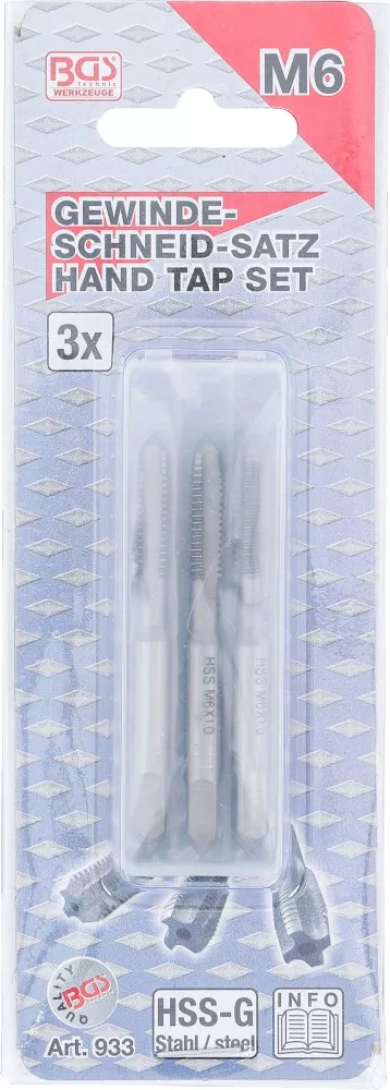 Set tarozi M6x1,0, 3 piese BGS 933 [4]