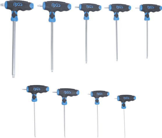 Set chei torx T10 - T50 cu maner T, 9 piese BGS 8485 [3]