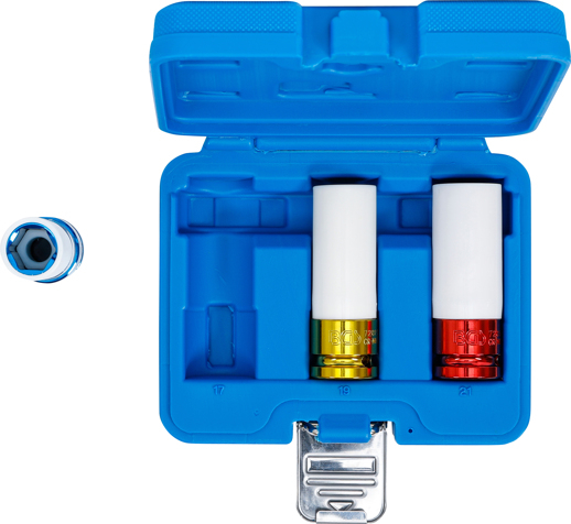 Set tubulare de impact cu protectie pentru jante din aliaj, 17-19-21 mm, antrenare 1/2" BGS 7200 [4]