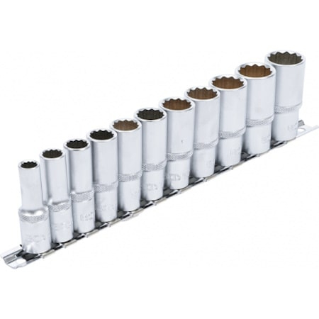 Set tubulare 8 - 19 mm, 12 puncte, actionare 3/8”, 11 piese BGS 5252 [2]