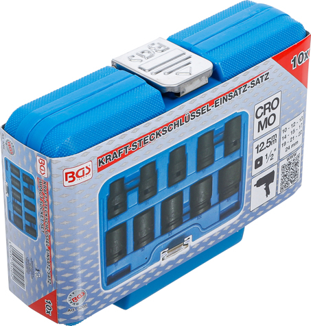 Set tubulare de impact 10-24 mm, actionare 1/2", 10 piese BGS 5205 [7]