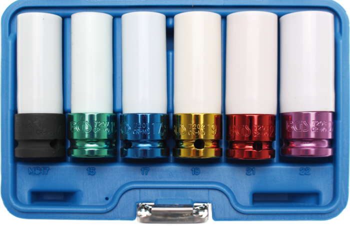 Set tubulare de impact cu protectie, actionare 1/2”, 6 piese BGS 7307 [2]