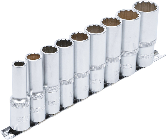 Set chei tubulare 10 - 24 mm, 12 puncte, actionare 1/2”, 9 piese BGS 5253 [2]