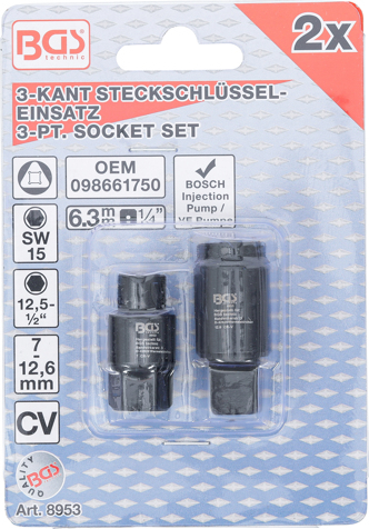 Set tubulare pentru pompa de injectie, dimensiuni 7 si 12,6 mm BGS 8953 [4]
