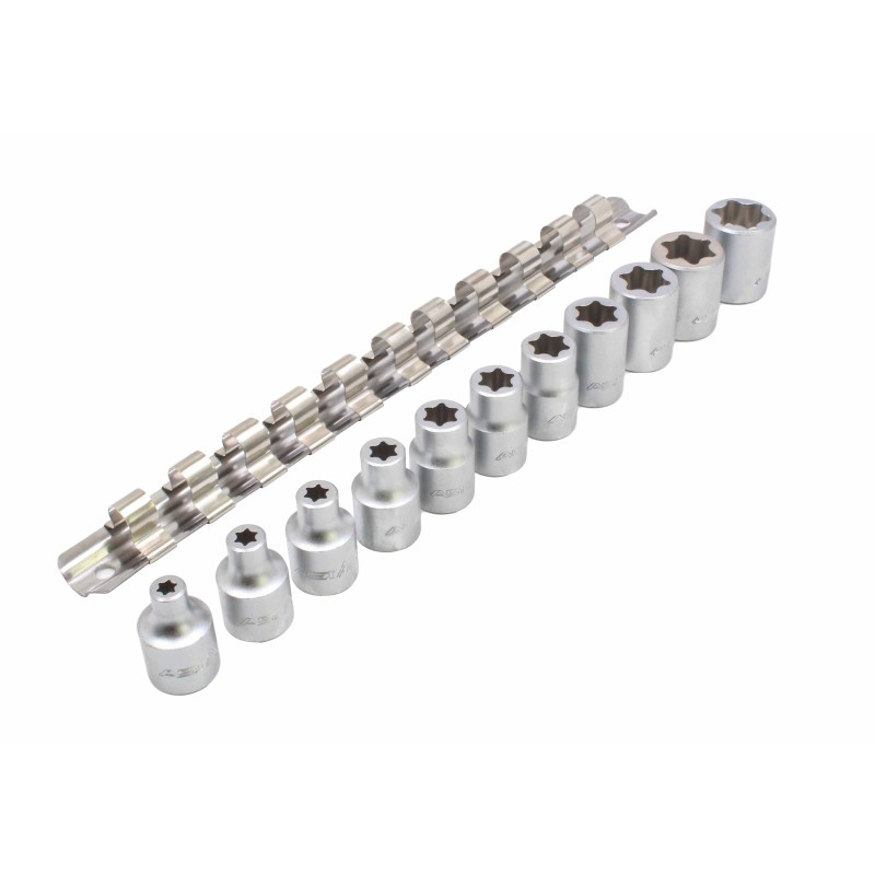 A-F11ET Set tubulare profil E, E6 - E20, actionare, 3/8”, 11 piese [2]