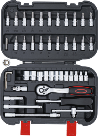 Set tubulare, actionare 1/4”, 46 piese BGS 2142 [4]