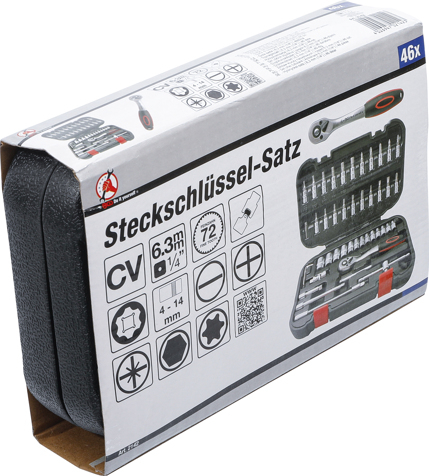 Set tubulare, actionare 1/4”, 46 piese BGS 2142 [6]