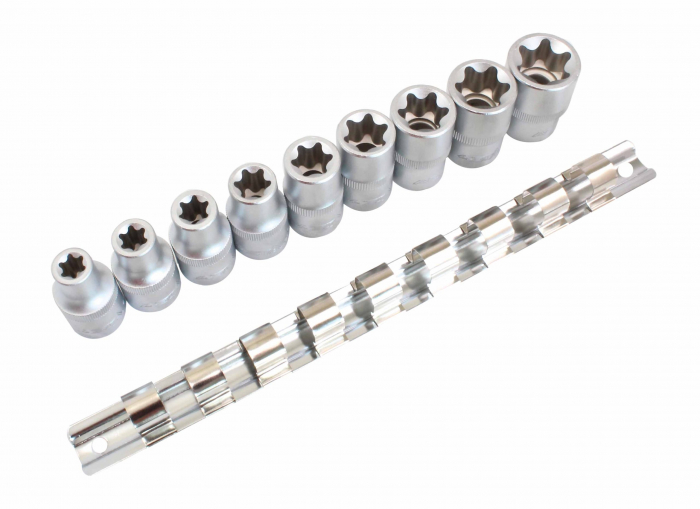 954009-2 Set tubulare tip E, actionare 1/2", 9 piese [1]