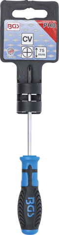 Surubelnita cap cruce PH0, lungime lama 75 mm BGS 7910 [3]