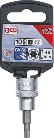 Bit torx T27 in tubulara cu prindere de 3/8”, lungime 48 mm, BGS 2544 [2]