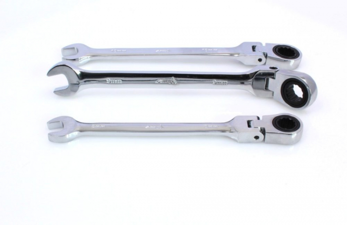 A-FRS12MF Trusa chei combinate cu clichet 8-19 mm, 12 piese [2]