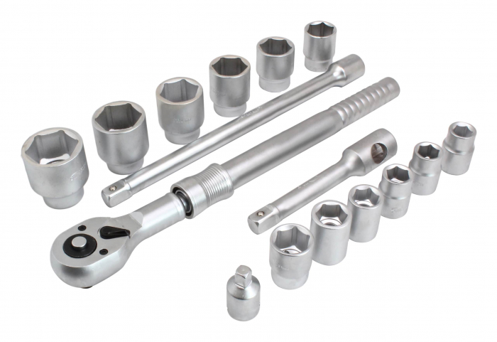 S-34166SH Trusa profesionala tubulare scurte 3/4, 19-50mm, 16 piese [3]