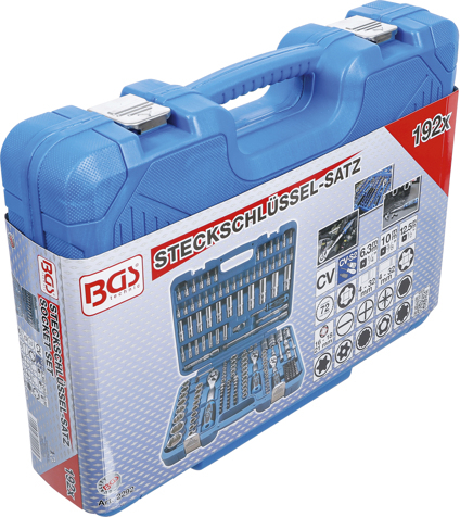 Trusa tubulare si biti actionare 1/4'', 3/8'', 1/2'', 192 piese BGS 2292 [9]
