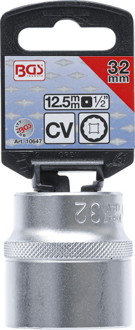 Tubulara 32 mm, 12 puncte, actionare 1/2" BGS 10647 [3]