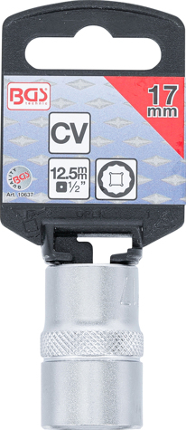 Tubulara 17 mm, 12 puncte, actionare 1/2" BGS 10637 [3]
