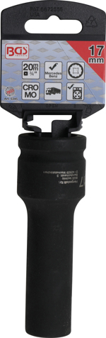 Tubulara de impact 17 mm, 12 puncte, actionare 3/4" BGS 5345 [3]