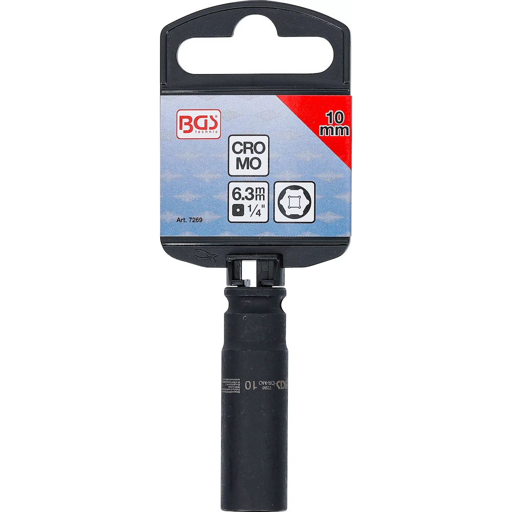 Tubulara de impact adanca, 6,3 mm, cu acționare de 1/4”, BGS 7269 [4]