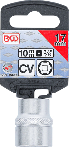 Tubulara hexagonala 17 mm,  actionare 3/8" BGS 10617 [3]